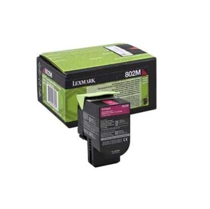 Lexmark 802M magenta toner 1.000 sider - 80C20M0 - original