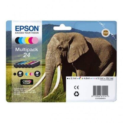 Multi pack! Epson 24 BK-C-M-Y blækpatron 29