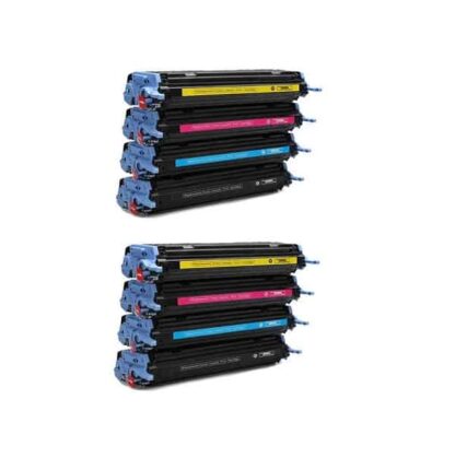 Rabat sæt! HP 124A - 2 x 4 farver BK-C-M-Y - Kompatibel