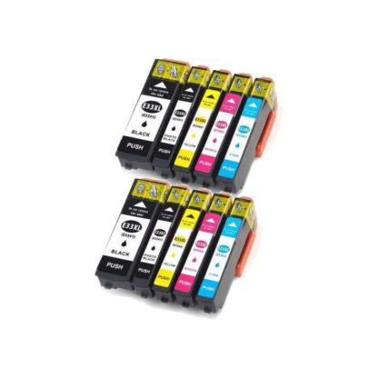 Rabattpaket! Epson 33XL - 2 x 5 färg BK-PBK-C-M-Y - Kompatibel -33XL - 156,4 ml