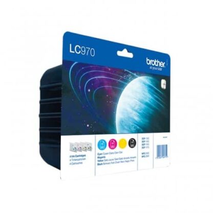 Value pack! Brother LC970VALBP BK-C-M-Y blækpatron 61ml - LC970VALBP - original