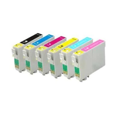 Rabat sæt! Epson T0791 - T0796 - 6 farver BK-C-M-Y - LC-lm - Uoriginal