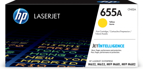 HP 655A gul tonerkassett 10.500 sidor original - CF452A