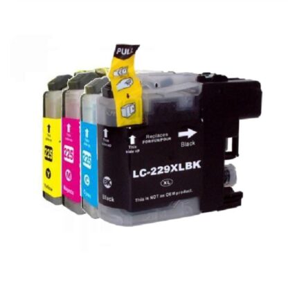 Rabattpaket! Brother LC229XL / 225XL - 4 färg BK-C-M-Y - Kompatibel - LC229XL - 4.800 sidor