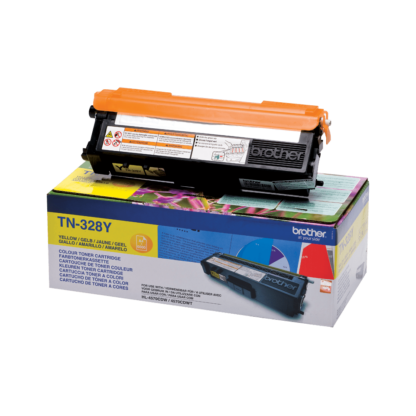 Brother TN328Y gul tonerkassett 6.000 sidor - original TN328Y