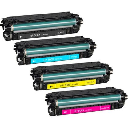 Rabattpaket! HP 508X - 4 färg BK-C-M-Y - Kompatibel - 508X - 41.000 sidor