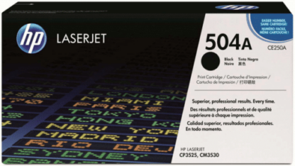HP 504A svart toner 5.000 sidor CE250A - original