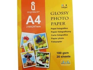 Fotopapper glossy 180 g 210x297mm A4 20 stk.