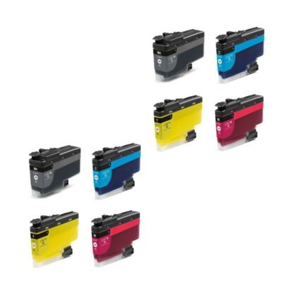 Brother LC427XL - 2 x 4 färg BK-C-M-Y - Kompatibel - LC427XL - 42.000 sidor
