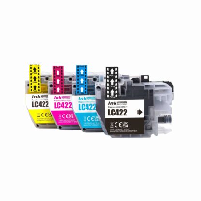 Brother LC422 - 4 färg BK-C-M-Y - Kompatibel - LC422 - 2.200 sidor