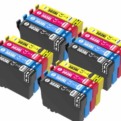 Rabattpaket! Epson 503XL 4x BK-C-M-Y bläckpatron 216 ml Kompatibel 16stk