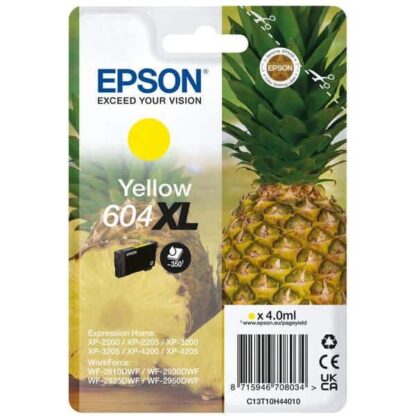 Epson 604XL gul bläckpatron 4 ml |C13T10H44010| original