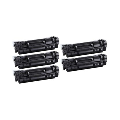 Rabattsats! Canon 071H - 5 st svart toner 12.500 sidor - kompatibel 1 färger