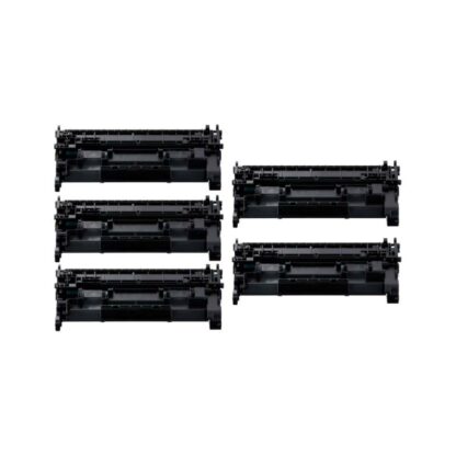 Rabattsats! Canon 070 - 5 st svart toner 15.000 sidor - kompatibel 1 färger
