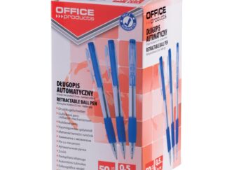 Kulspetspenna Återdragbar OFFICE PRODUCTS, 0,7 mm, blå 50 st.