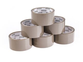 Förpackningstejp brun 48mm x 50y akryllim 6 st.